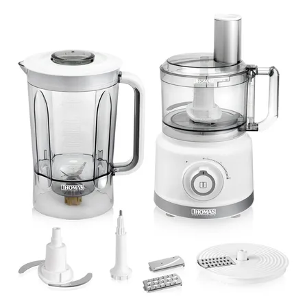 Licuadora y Procesadora de Alimentos Thomas Th-9170b color Blanco