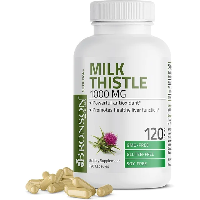 Milk Thistle 1000 Mg 120 Capsulas Bronson