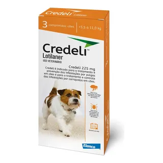 Antipulgas E Carrapatos Credeli CĂŁes 5,5 A 11kg - 3 Comprimidos Antipulgas E Carrapatos Credeli CĂŁes 5,5 A 11kg - 3 Comprimidos