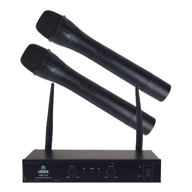 Micrófonos Louder KM113D VHF Bidireccional color negro