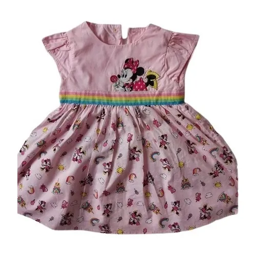 Vestido De Minnie Mouse Para Niña Pequeña. Marca: Disney 18m