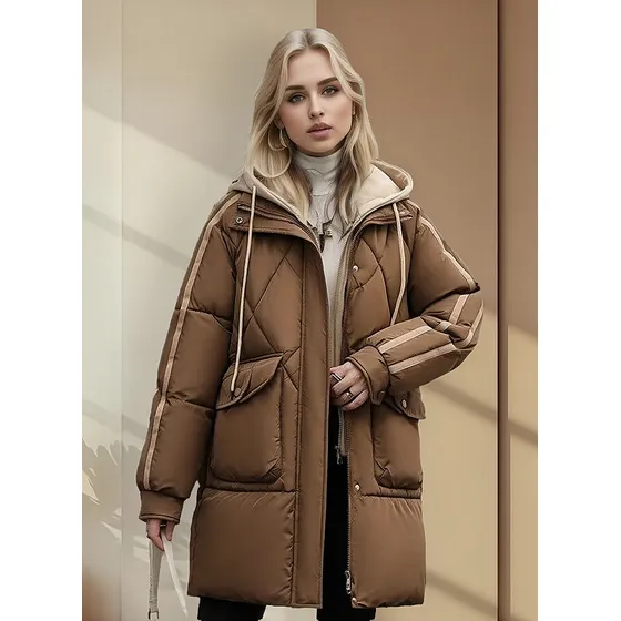 Campera Dama Parka Inflada Plumon