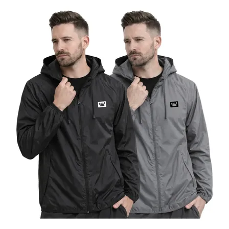 Kit 2 Jaqueta Corta Vento Impermeável Masculino Confortável
