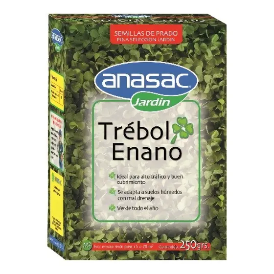 Semillas De Pasto Prado Trebol Enano 250 Grs