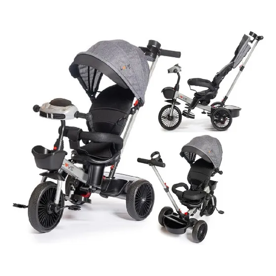 Triciclo Infantil Musical Gira 360° Manija Luces 047 Love