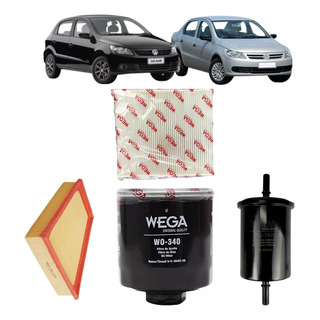 Kit Revisão Filtro Completo Wega Gol Polo Voyage Saveiro 1.6 Kit Revisão Filtro Completo Wega Gol Polo Voyage Saveiro 1.6