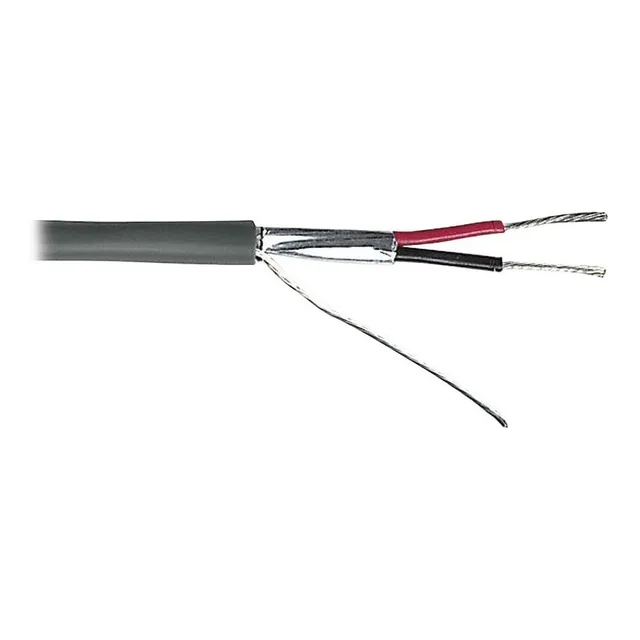 Cable Calibre 18 2 Conductores Blindado 305 Metros Gris