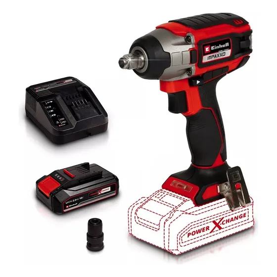 Llave De Impacto Inalambrico Impaxxo 18/230 Einhell+ Kit 4.0
