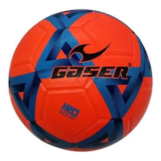 Balón Gaser De Futbol Modelo Iro Fosforescente Color NARANJA CON AZUL