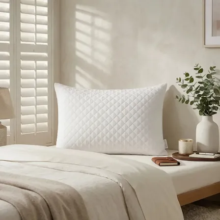 Capa Protetora De Travesseiro Em Matelassê 50x70 Cm Branca, Higiênica, Respirável E Confortável Para Uso Diário - Premium B&g Branco