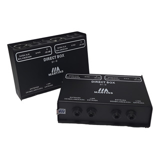 Direct Box Martins Di-d Duo Passivo 2 Canais Xlr Dupla Direct Box Martins Di-d Duo Passivo 2 Canais Xlr Dupla