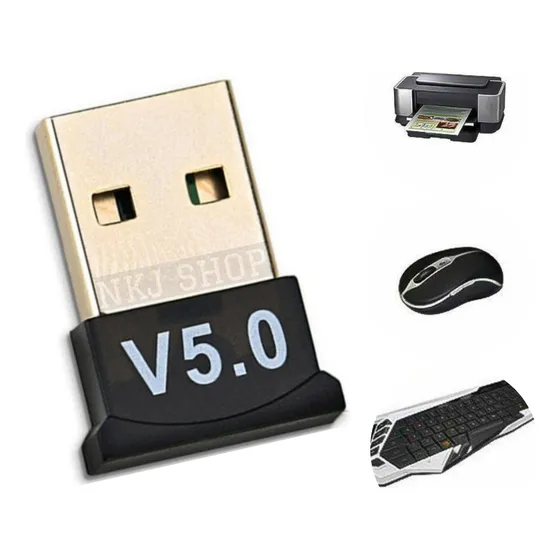 Receptor Adaptador Usb Bluetooth 5.0 Mouse Teclados E Fones