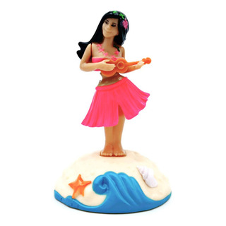 Boneca Dançarina Havaiana Hula Hula Pink Luz Solar Boneca Dançarina Havaiana Hula Hula Pink Luz Solar