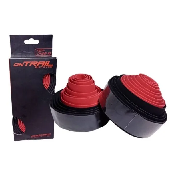 Cinta Corcho Ontrail Rojo-negro Para Bicicleta De Ruta