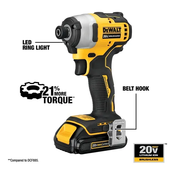 Combo Atomic Dewalt Llave De Impacto Y Atornillador Brushles