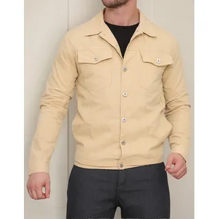 Jaqueta Masculina Sarja Color Creme Jaqueta Masculina Sarja Color Creme
