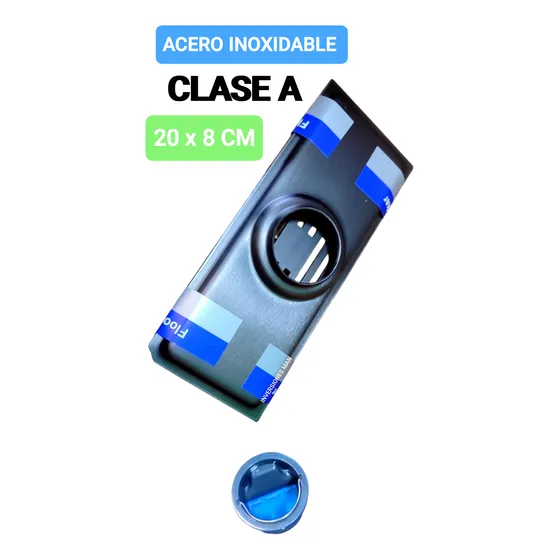 Rejilla Rectangular Centro De Piso Inodoro Lujo Acero Inox