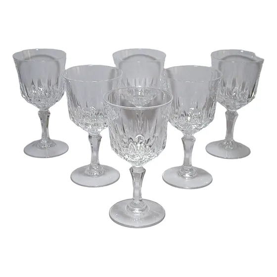 Juego De 6 Copas En Cristal D´arques 13,50 Cms
