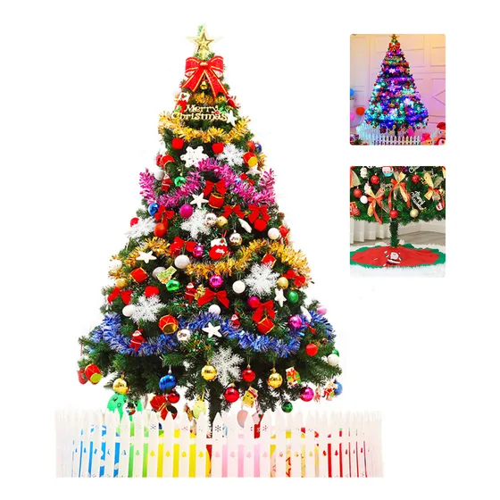 Árbol De Navidad Genérica 210 Cm Con Adornos Led