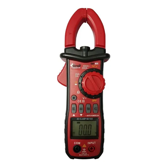 Pinza amperimétrica digital Gralf GAF-82C 600A