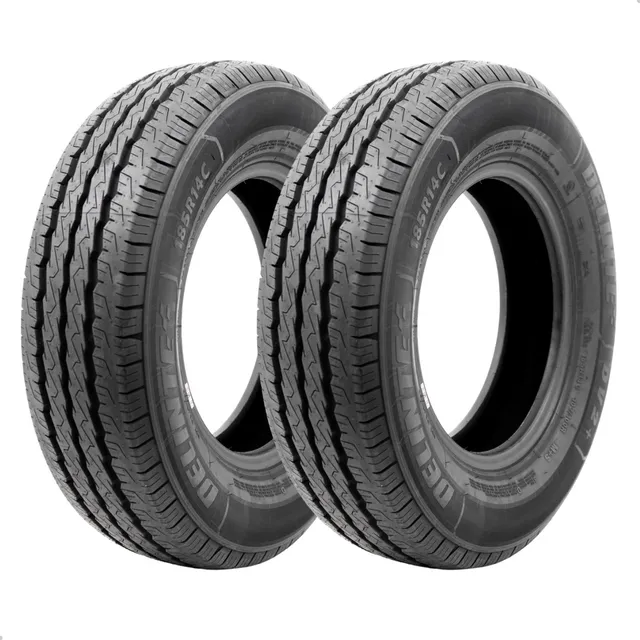 2 Pneu 185 R14 Carga 8 Lonas Kombi Original Delinte Dv2