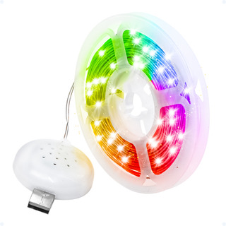 Cordão Varal Led 10m Colorida À Prova D'água Ritmo Da Música Cordão Varal Led 10m Colorida À Prova D'água Ritmo Da Música
