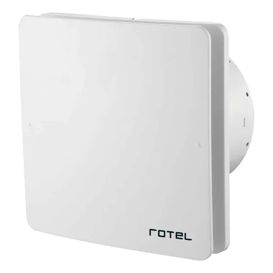 Extractor De Aire Para Baño 4 Deco Potencia 12w Rotel P G Color Blanco