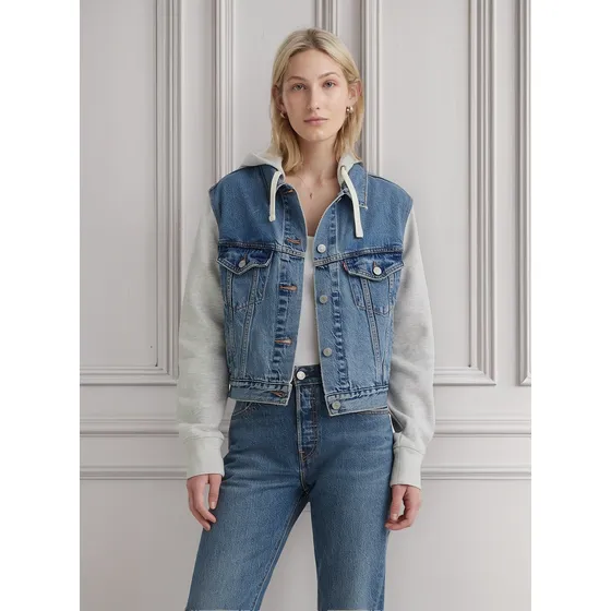 Levis® Chamarra Trucker De Mezclilla Hybrid Comp Para Mujer