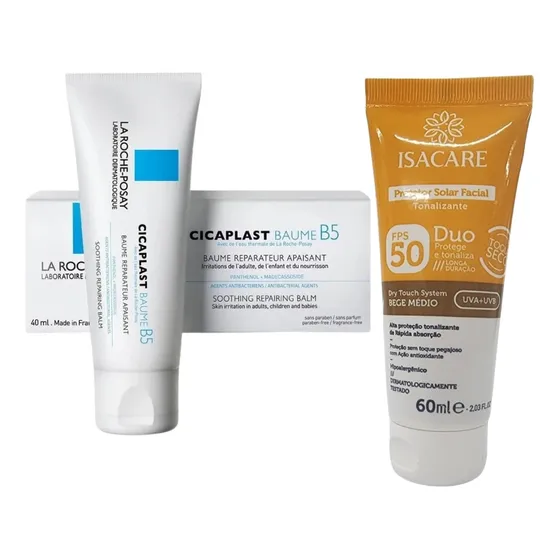 Kit Cicaplast Baume B5+ La Roche 40ml+ Protetor Solar Gratis