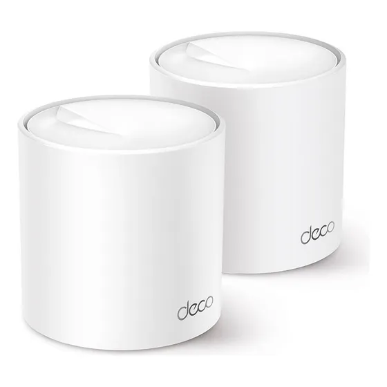 Kit 2 Roteadores Mesh Wi-Fi 6 Gigabit Dual-Band AX3000 Branco TP-Link