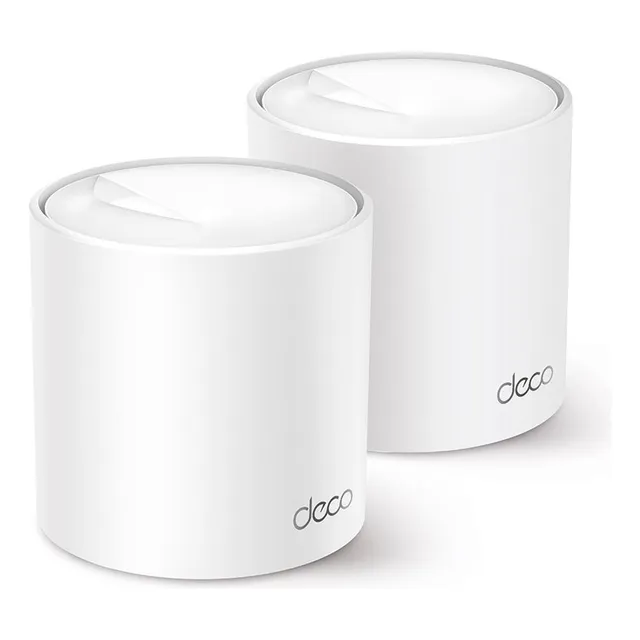Kit 2 Roteadores Mesh Wi-fi 6 Gigabit Dual-band Ax3000 Branco Tp-link Kit 2 Roteadores Mesh Wi-fi 6 Gigabit Dual-band Ax3000 Branco Tp-link