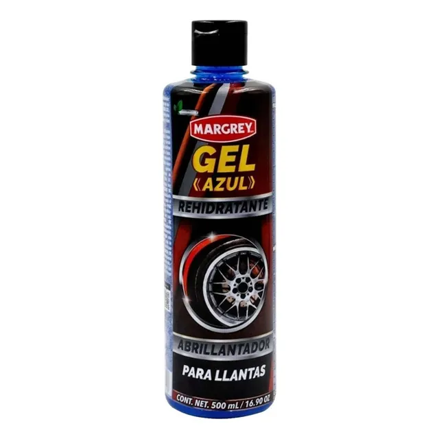 Abrillantador Margrey Para Llantas Gel Azul 500 Ml