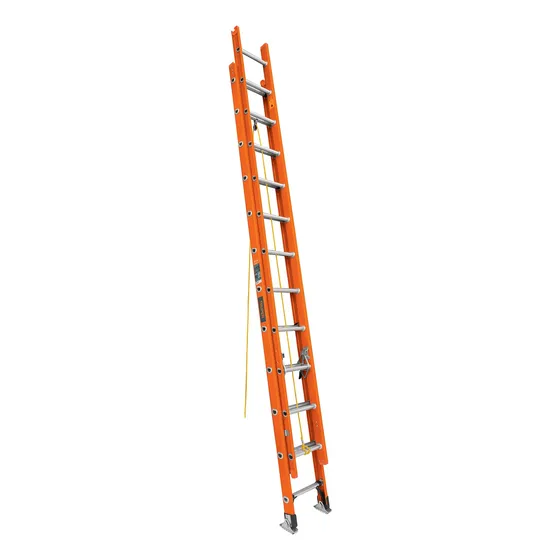 Escalera Extensible 24 Pasos Fibra Vidrio 175kg Truper 16757 Naranja