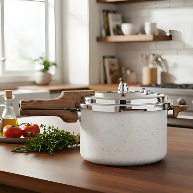 Panela De Pressão Antiaderente Cerâmica Indução Mimo 4,2l Marmól