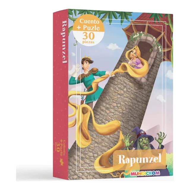 Rapunzel, Cuento + Puzzle 30 Pz Mundicrom