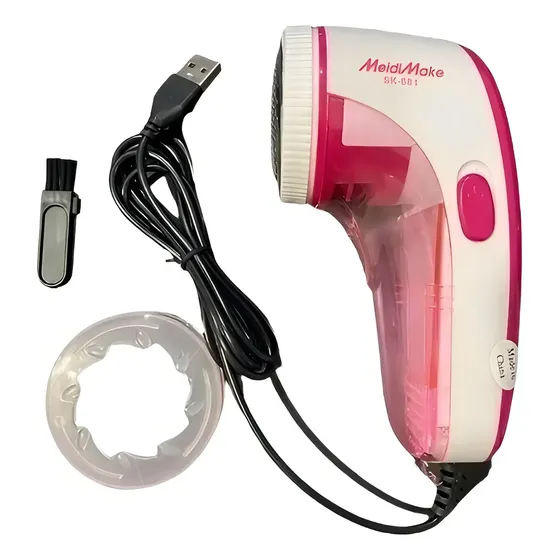 Removedor de Pelusa Eléctrico MeidiMake SK-681 Rosa USB