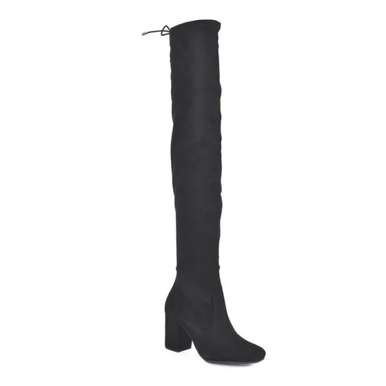 Bota Via Marte Over The Knee Salto Cano Longo Feminina
