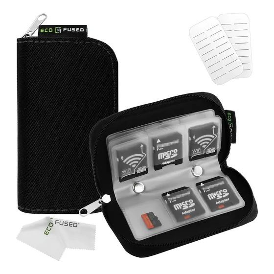Estuche Transportador Memori Pto Para Sd 8 Folio 22 Paño