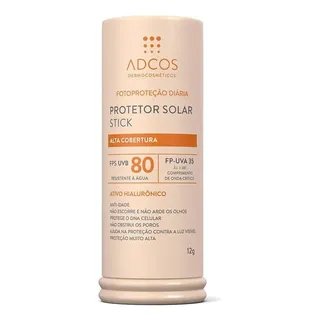 Protetor Solar Tonalizante Stick Fps 80 12g Adcos Colors Cores Nude Protetor Solar Tonalizante Stick Fps 80 12g Adcos Colors Cores Nude