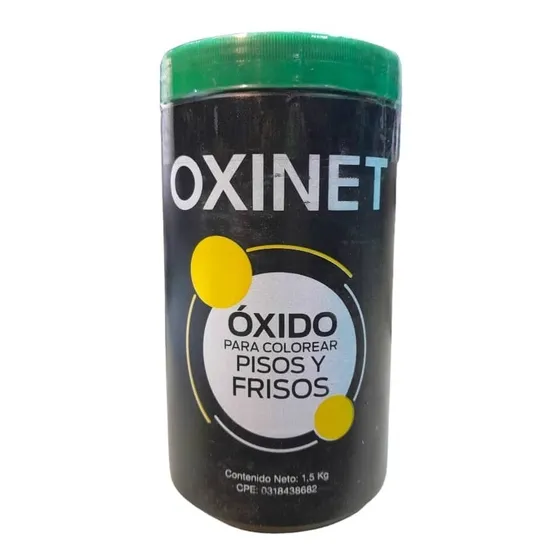 Óxido Para Pisos Y Friso De 1.5 Kg Oxinet Pote Oxido Verde