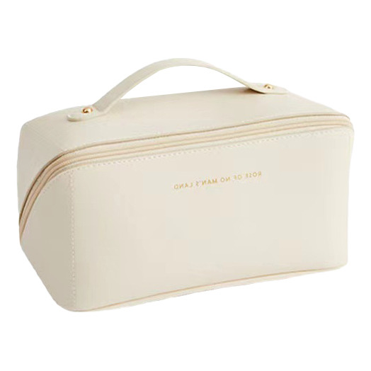 Necessaire Organizadora Feminina Pu Sintética Yepp Bf067 Cor Creme Desenho Do Tecido Lisa Necessaire Organizadora Feminina Pu Sintética Yepp Bf067 Cor Creme Desenho Do Tecido Lisa