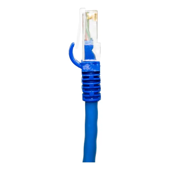 Cabo De Rede Patch Cord Cat6 Rj45 Azul 1,5 Metros