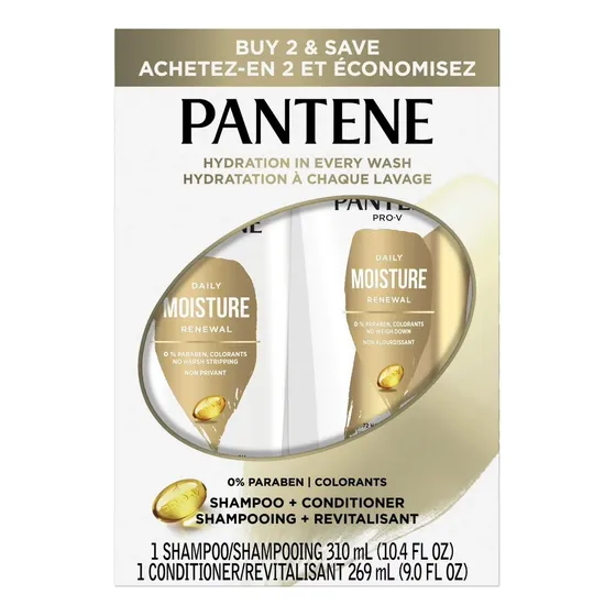 Pack De Shampoo Y Acondicionador Pantene Daily Moisture Rene