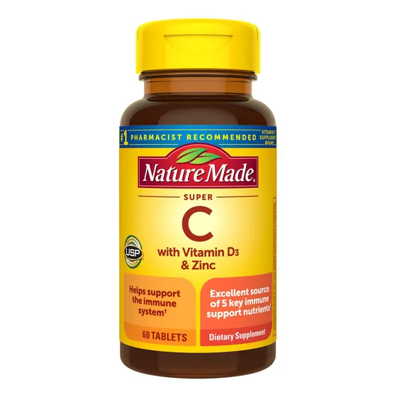 Suplemento Dietético Nature Made Super C Con Vitamina D3 Y Z