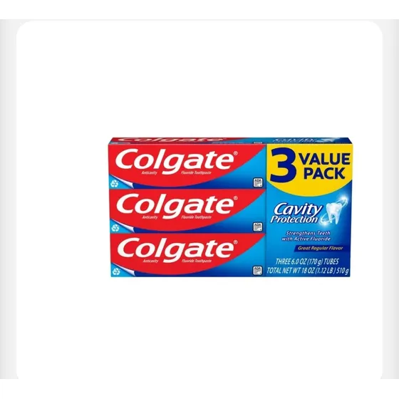 Cremas Colgate Cavity Protection De 3 Unidades De 170gr