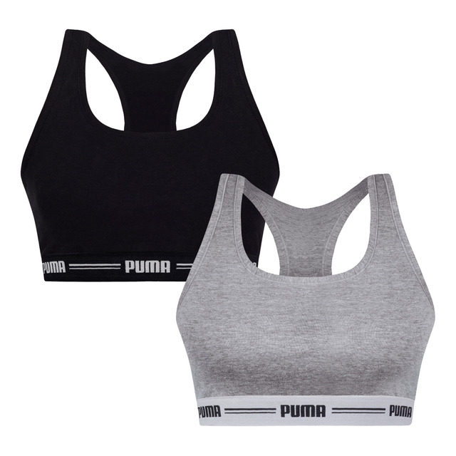 Kit 2 Tops Puma Original Alta Sustentação Sem Bojo Fitness Kit 2 Tops Puma Original Alta Sustentação Sem Bojo Fitness