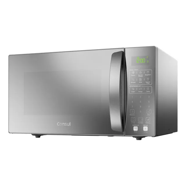 Micro-ondas Com Menu Fácil 32 Litros Cms46ar Cinza Espelhado Consul 220v
