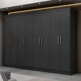 Guarda Roupa Casal Paris 8 Portas Mdp Preto Fosco Maxel Guarda Roupa Casal Paris 8 Portas Mdp Preto Fosco Maxel