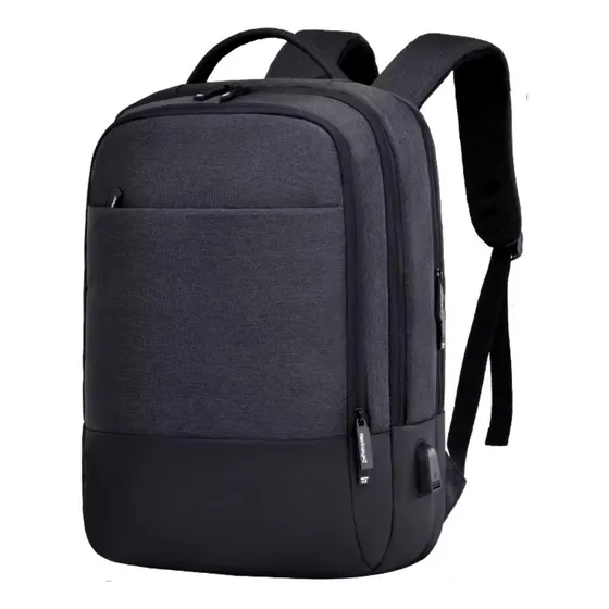 Mochila De Viaje Ziper Para Cabina Usb Grafito