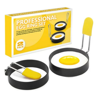 Set Aros Para Cocinar Huevos Con Mango 2 Piezas Set Aros Para Cocinar Huevos Con Mango 2 Piezas